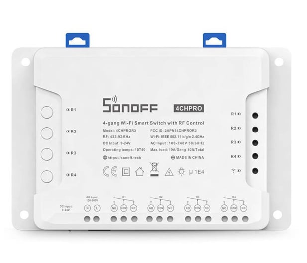 Sonoff Inteligentny przekaźnik poczwórny 4CHPROR3 - 689457 - zdjęcie